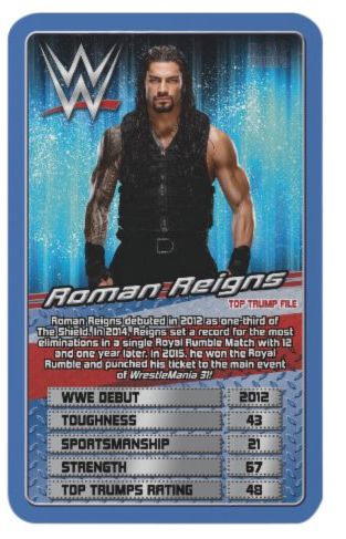 WWE Superstars Series 1 Playing cards