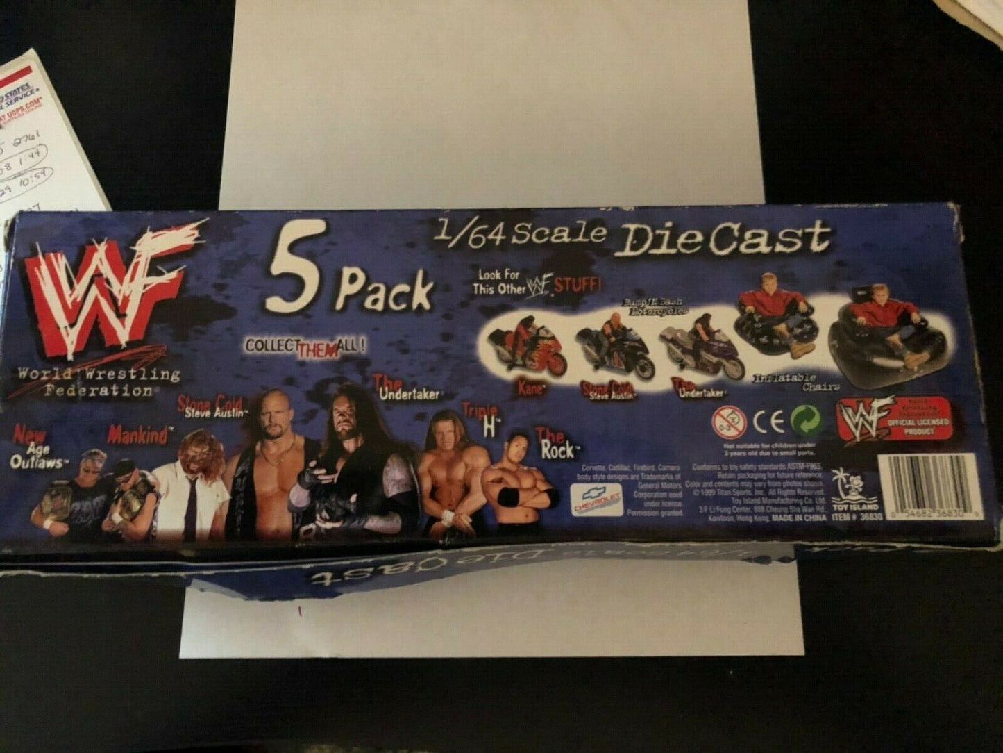 WWF 5 pack toy cars