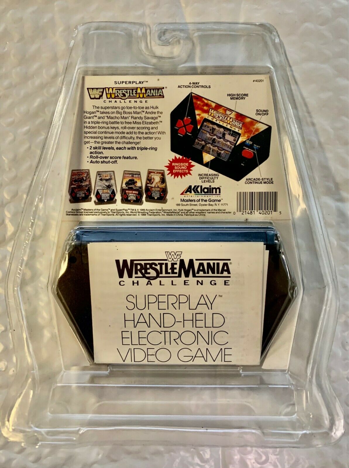 Wrestlemania Challenge Handheld LCD Hulk Hogan Macho Man