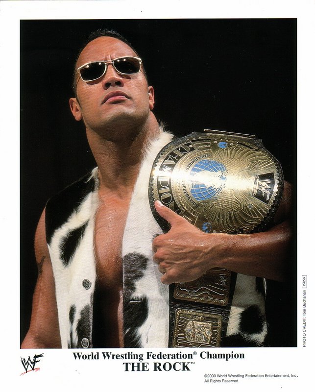 2000 WWF CHAMPION The Rock P656 Color