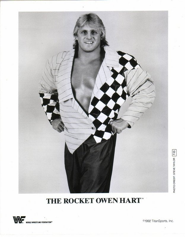 1992 The Rocket Owen Hart P65 b/w