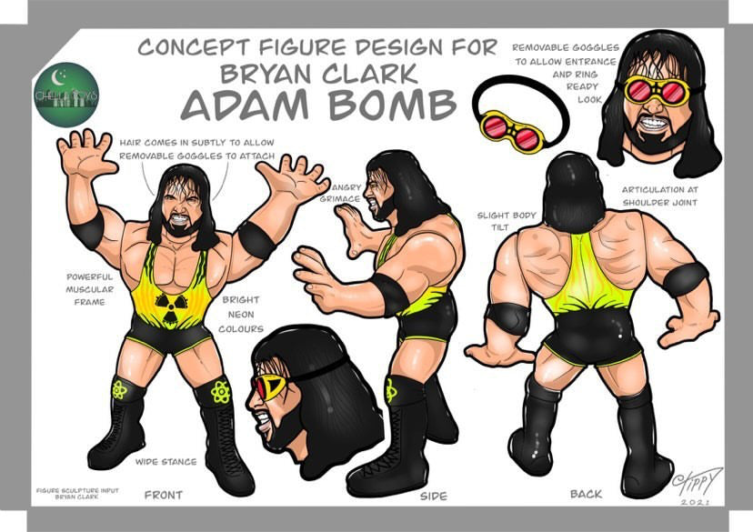 Chella Toys Wrestling Megastars 2 Adam Bomb
