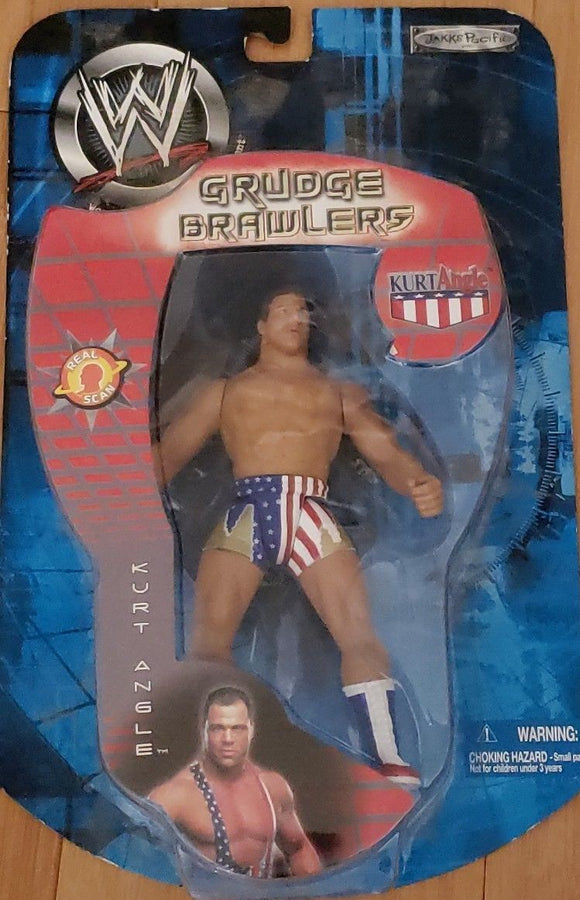 2002 WWE Jakks Pacific Grudge Brawlers Kurt Angle [Exclusive] Action & Toy Figures PWcatalog