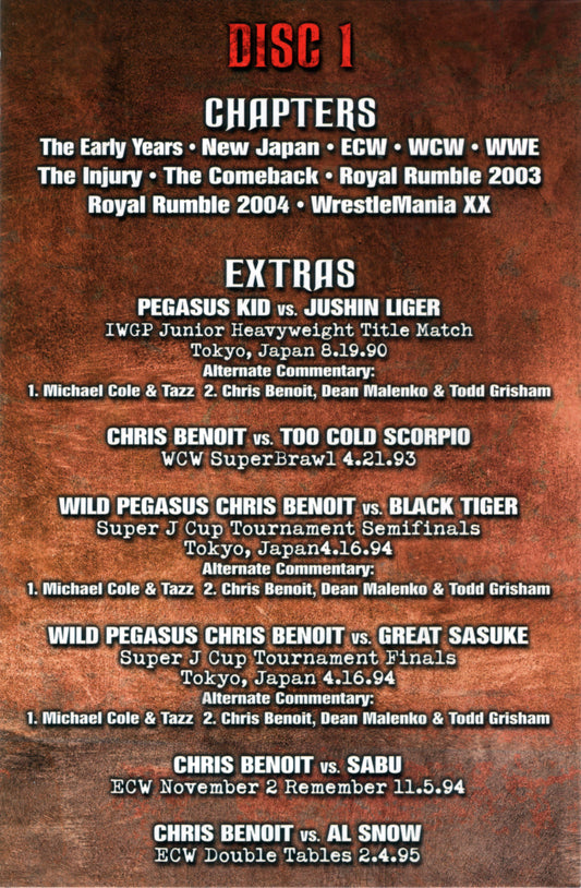Hard Knocks the Chris Benoit Story Interieur 1