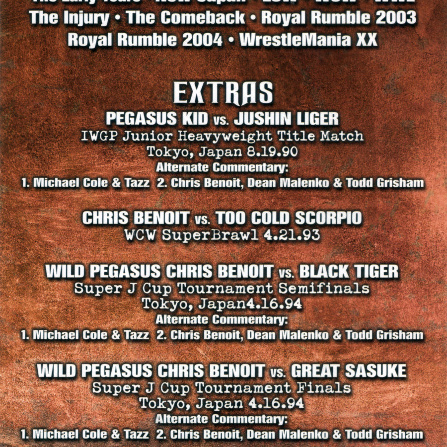 hard knocks the chris benoit story interieur 1 DVDs & Videos Pwcatalog