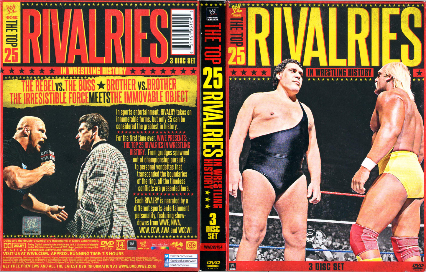 the top 25 wwe rivalries in wrestling history DVDs & Videos Pwcatalog