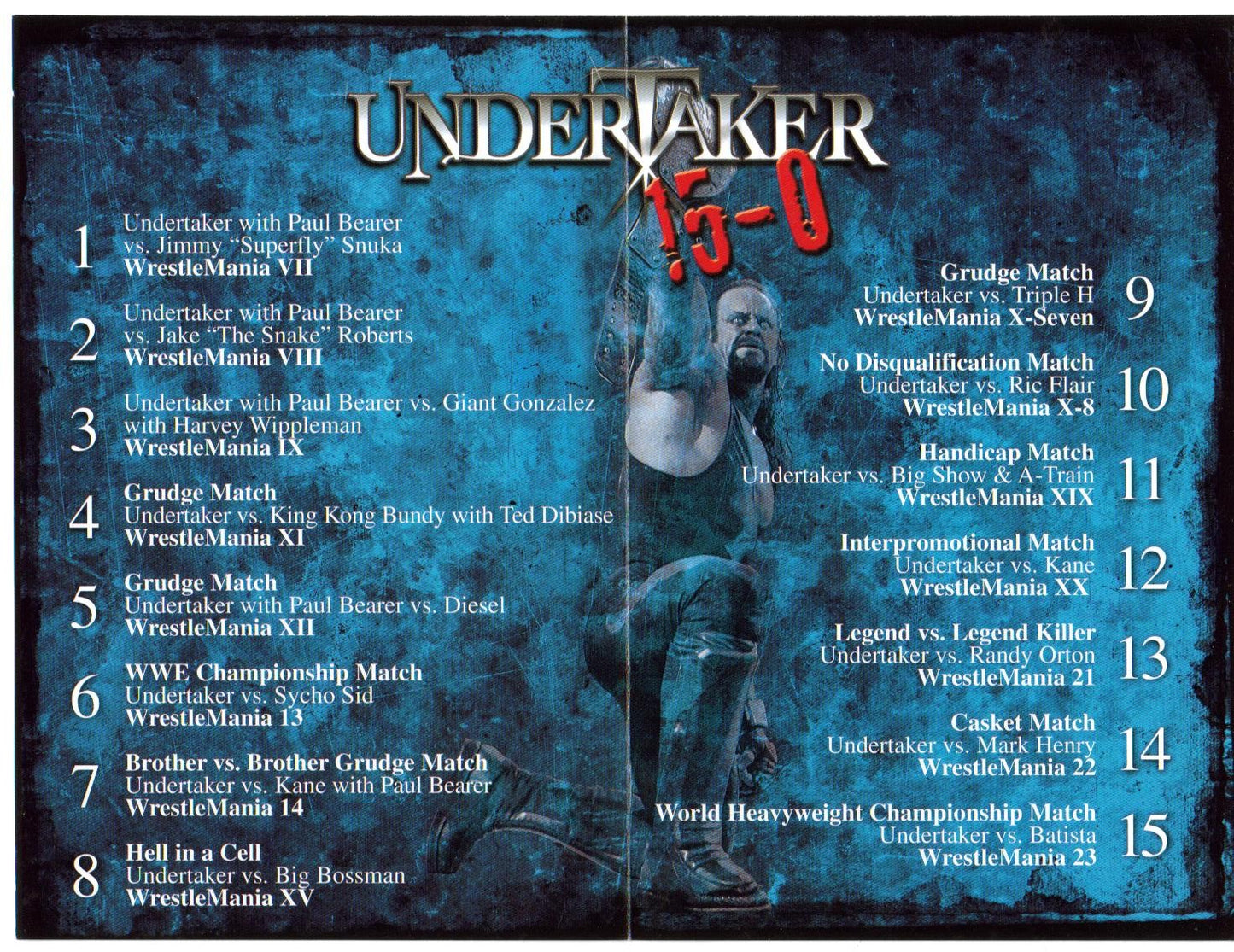 undertaker 15 0 DVDs & Videos Pwcatalog