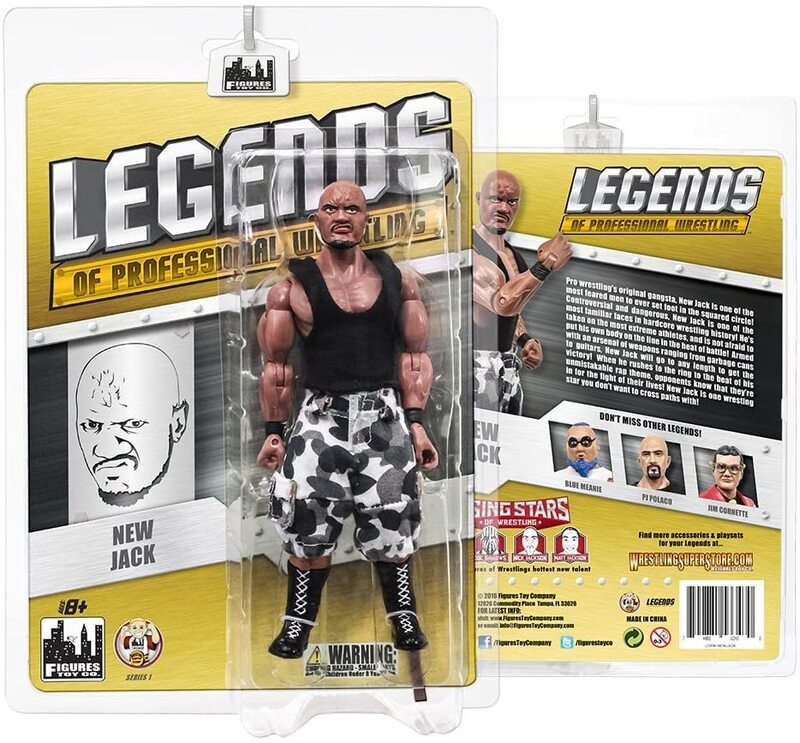 FTC Legends of Professional Wrestling [Modern] 1 New Jack Action & Toy Figures PWcatalog