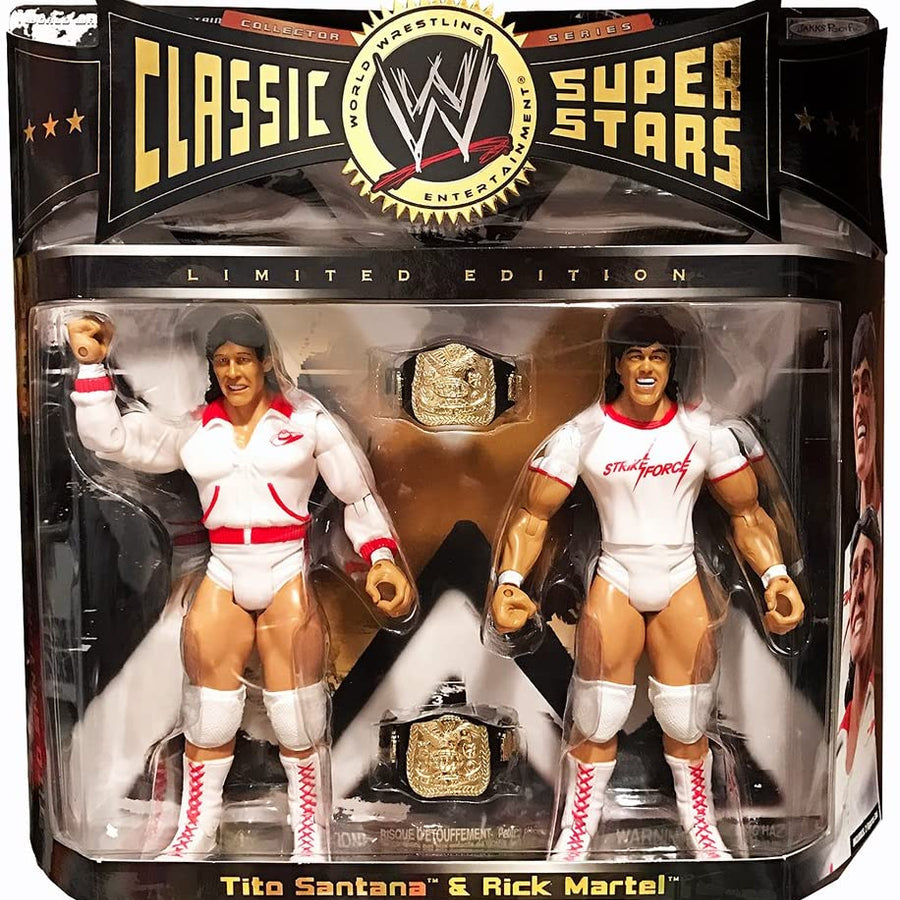 WWE Jakks Pacific Classic Superstars 2-Packs 6 Strike Force: Tito Santana & Rick Martel Action & Toy Figures PWcatalog
