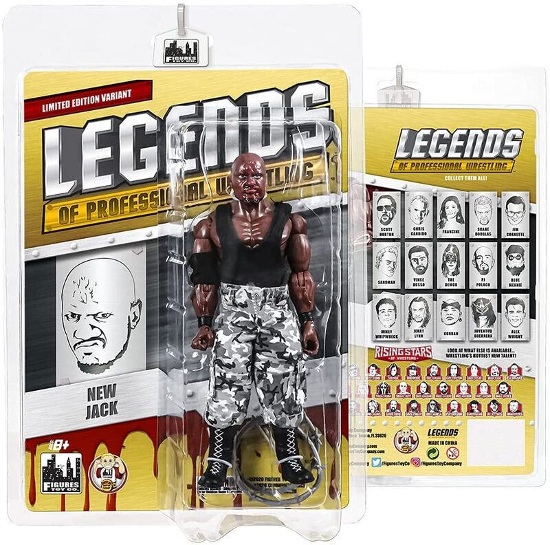 FTC Legends of Professional Wrestling [Modern] New Jack [With Blood] Action & Toy Figures PWcatalog