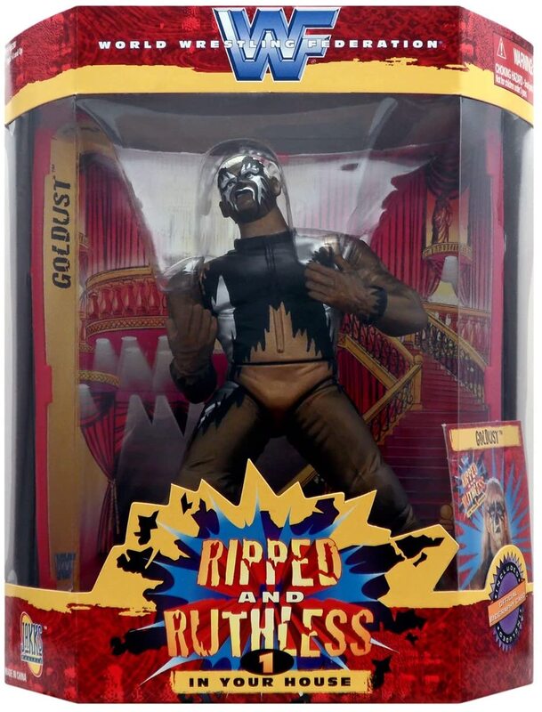 1998 WWF Jakks Pacific Ripped & Ruthless Series 1 Goldust Action & Toy Figures PWcatalog