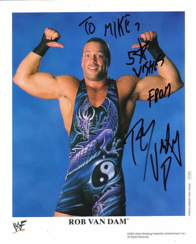 2002 Rob Van Dam P723 (signed) color 