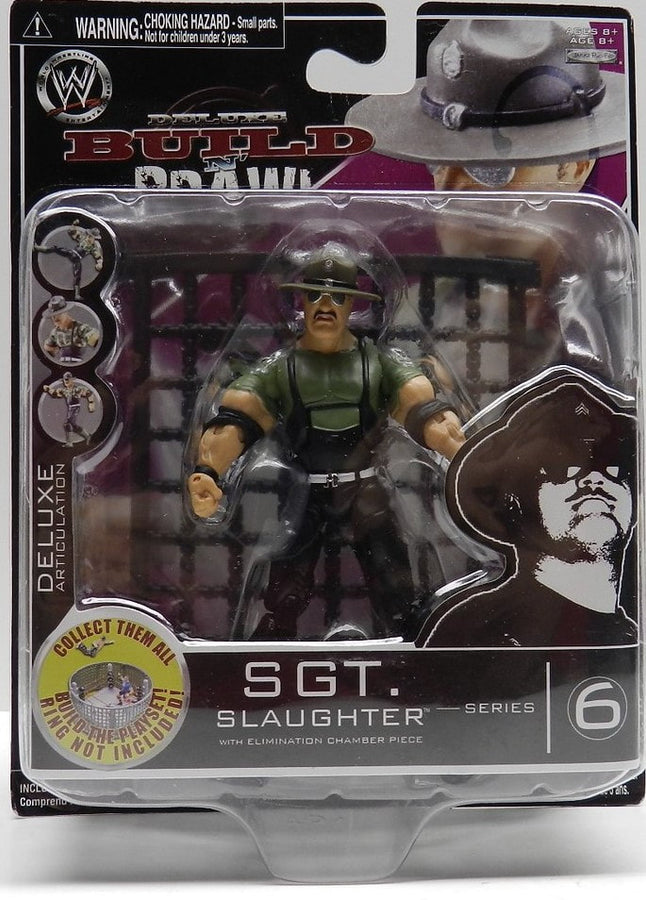WWE Jakks Pacific Deluxe Build 'N' Brawl 6 Sgt. Slaughter Action & Toy Figures PWcatalog