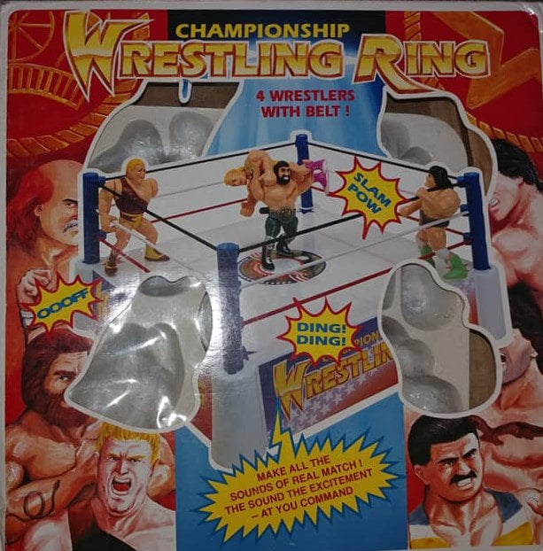 Simba Toys Wrestling Champs Wrestling Rings & Playsets: Champion Wrestling Ring: 4 Wrestlers With Belt!