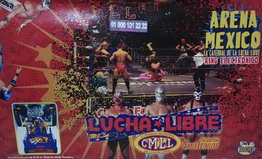 CMLL Hag Distribuidoras Super Estrellas Wrestling Rings & Playsets: Ring Arena Mexico Series 2: La Catedral de la Lucha Libre en Mexico Ring Electronico