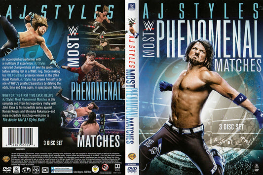aj styles wwe most phenomenal matches