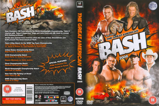 the great american bash 2008 DVDs & Videos Pwcatalog