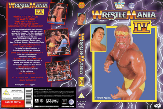 Wrestlemania iv DVDs & Videos Pwcatalog