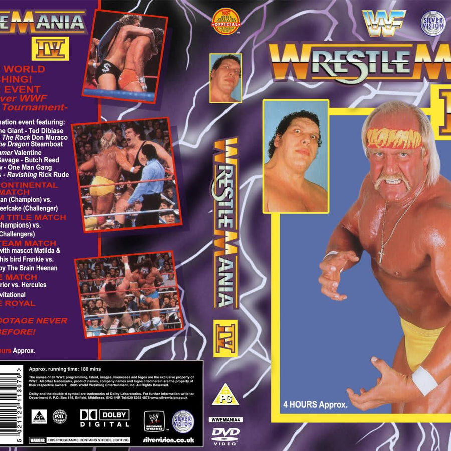 Wrestlemania iv DVDs & Videos Pwcatalog