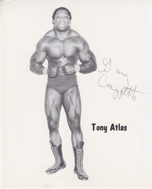 1980s WWWF Tony Atlas (Signed by Gary Capetta) Promo Photo
