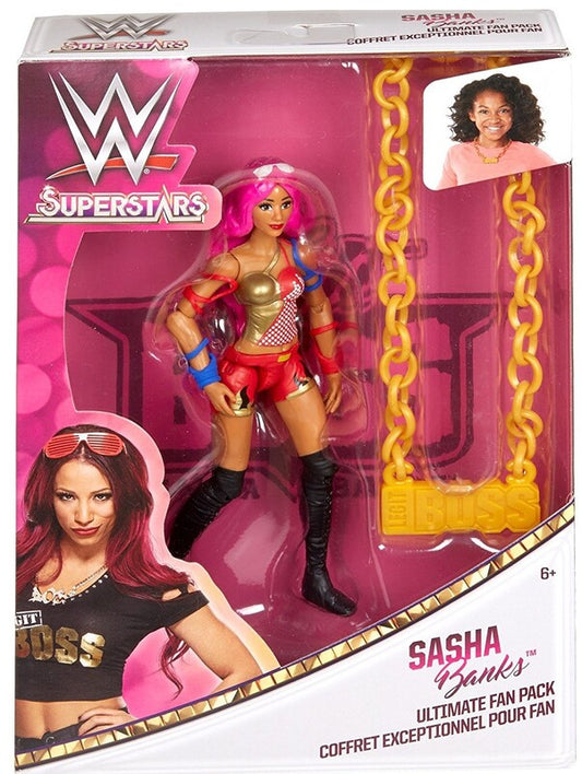 WWE Mattel Superstar Fashions 6-Inch Sasha Banks Ultimate Fan Pack