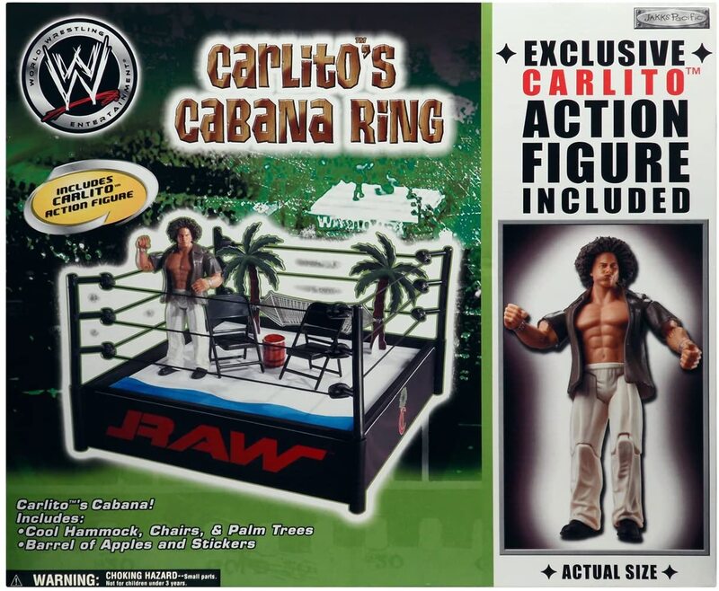 WWE Jakks Pacific Carlito's Cabana Ring [With Carlito] Action & Toy Figures PWcatalog