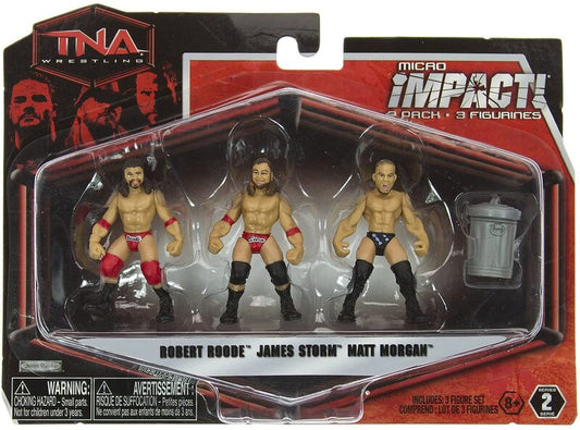 TNA/Impact Wrestling Jakks Pacific Micro Impact! 2 Robert Roode, James Storm & Matt Morgan
