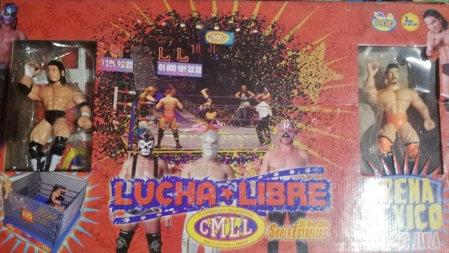 CMLL Hag Distribuidoras Super Estrellas Wrestling Rings & Playsets: Arena Mexico [With Hijo del Perro Aguayo & Hector Garza Jr.] Action & Toy Figures PWcatalog