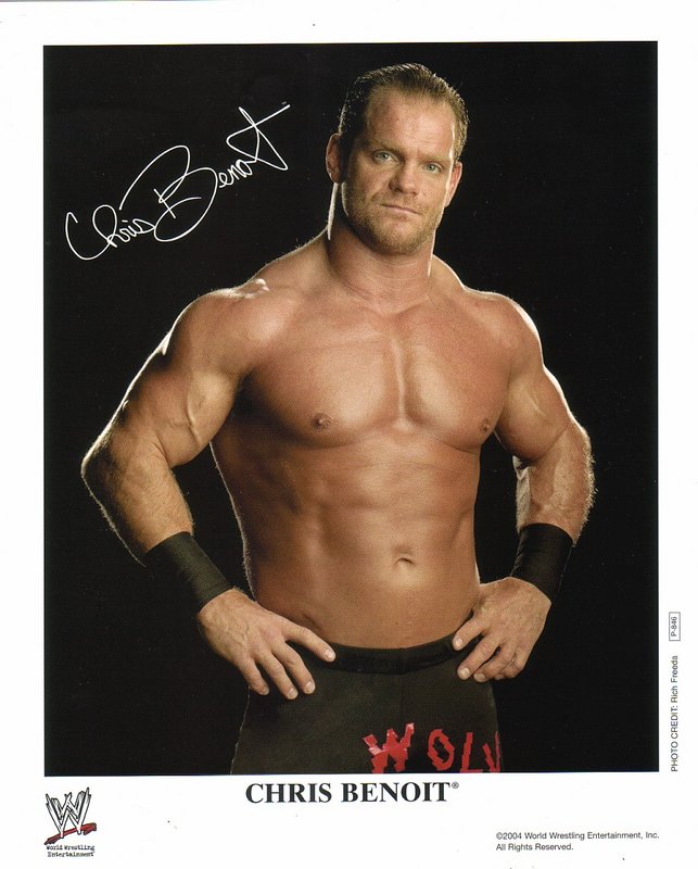 2004 Chris Benoit P846b color (pre-printed autograph) PW Catalog