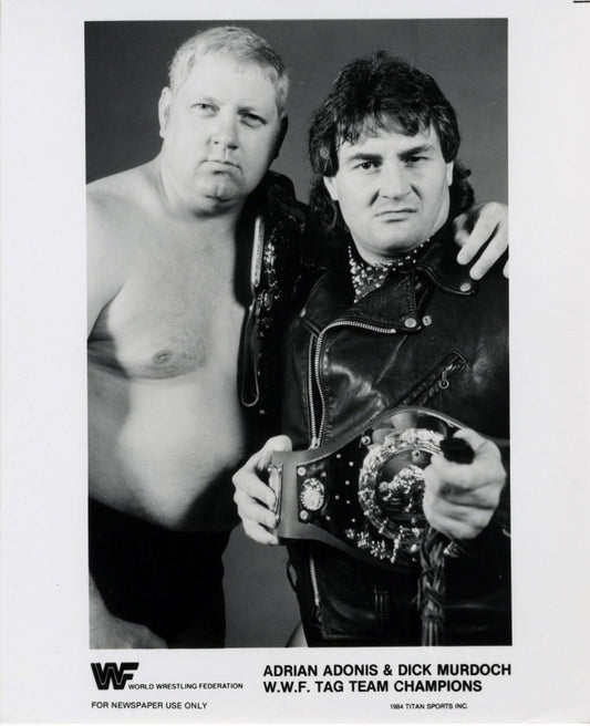 WWF-Promo-Photos1984-WWF-TAG-TEAM-CHAMPIONS-Adrian-Adonis-Dick-Murdoch-