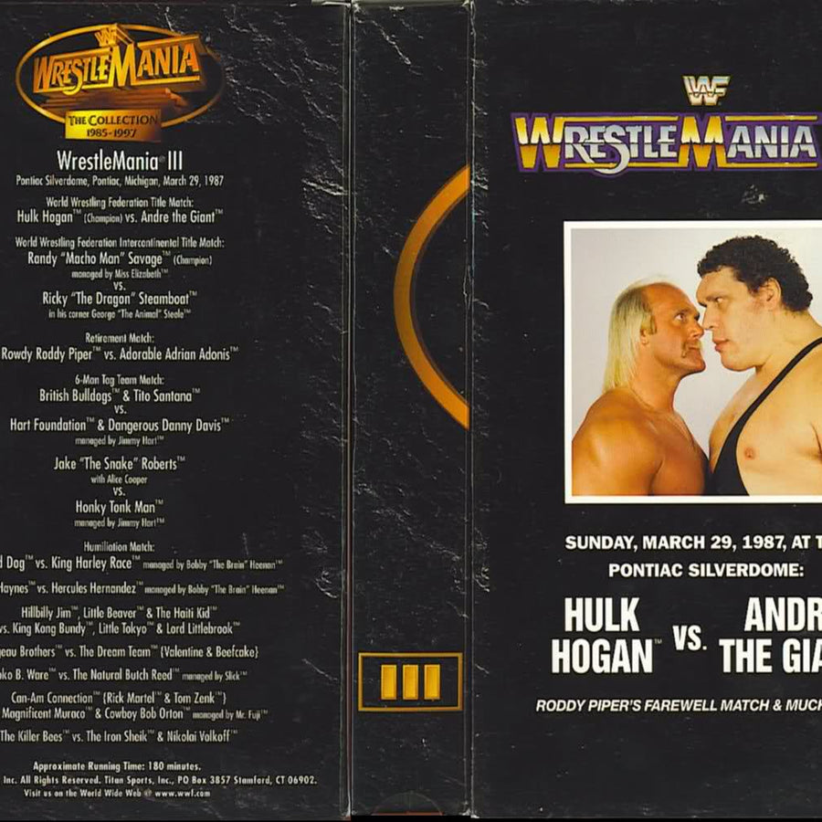 wrestlemania the collection 1985-1997 wrestlemania iii PW Catalog