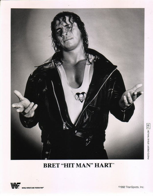 1992 Bret "Hitman" Hart P85 b/w
