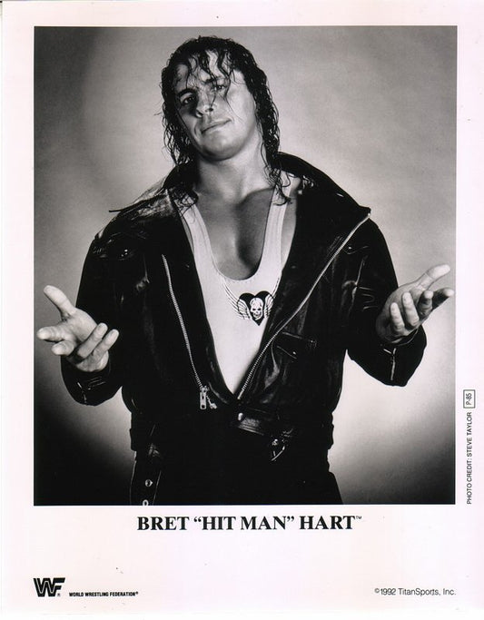 1992 Bret "Hitman" Hart P85 b/w 