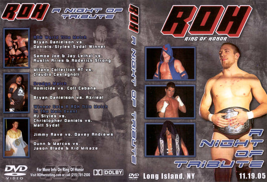 a night of tribute DVDs & Videos Pwcatalog