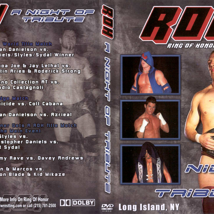 a night of tribute DVDs & Videos Pwcatalog