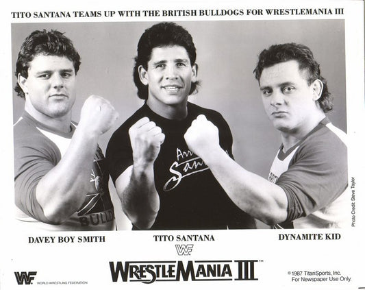 1987 British Bulldogs w/Tito Santana WM3