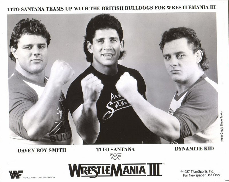 1987 British Bulldogs w/Tito Santana WM3