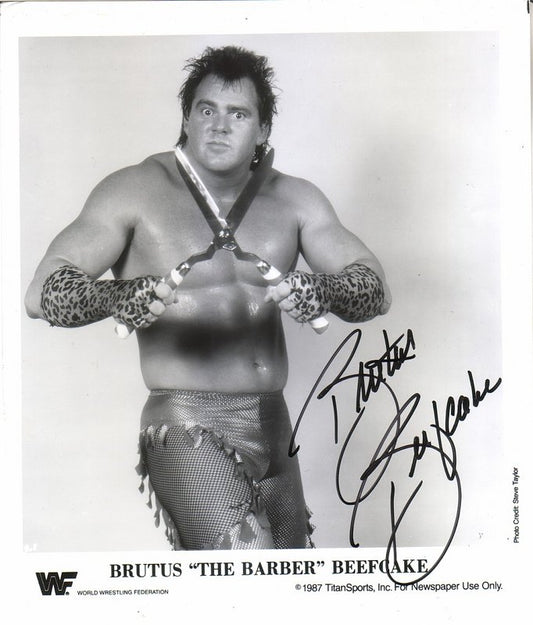 1987 Brutus "The Barber" Beefcake (Signed)