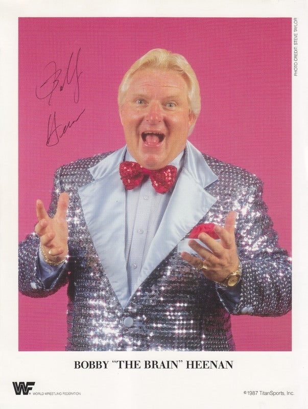 1987 Bobby "The Brain" Heenan (signed) color PWcatalog