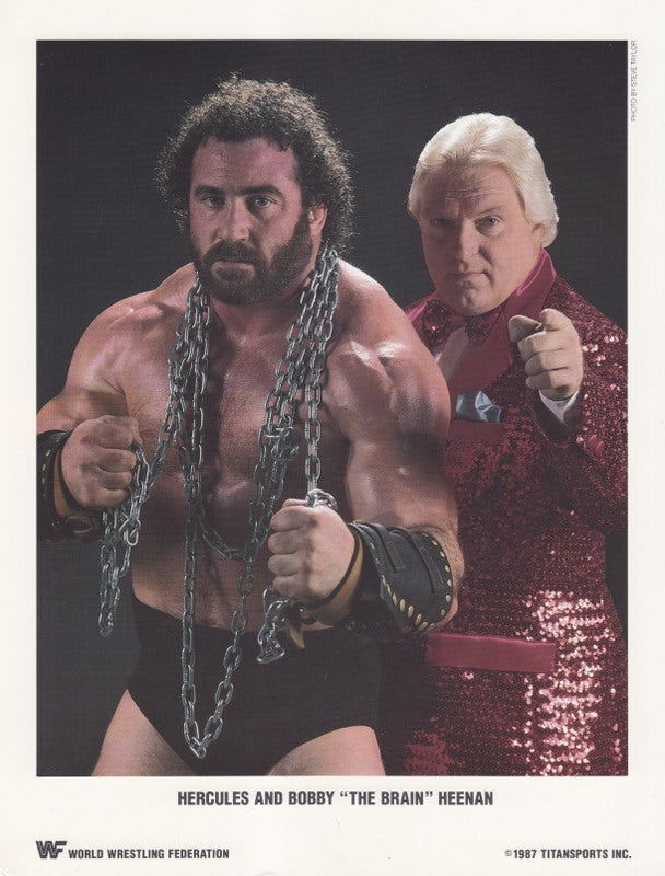 1987 Hercules w/Bobby Heenan color PWcatalog