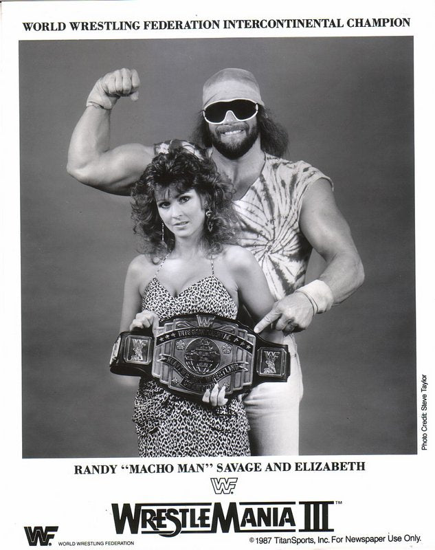 1987 WWF IC CHAMPION Macho Man Randy Savage Elizabeth