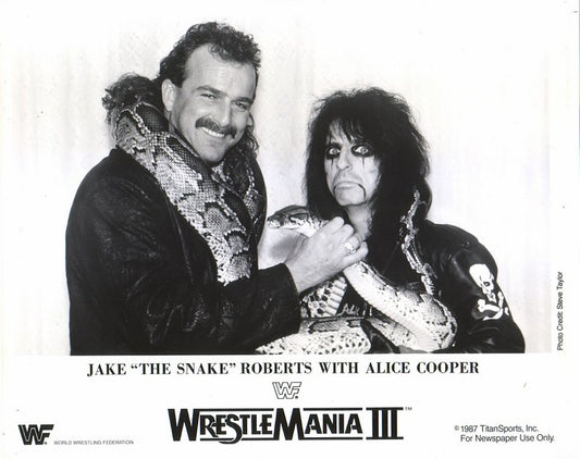1987 Jake "The Snake" Roberts Alice Cooper WM3