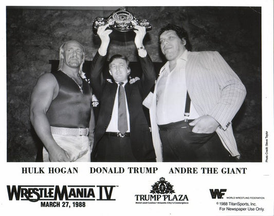 WWF-Promo-Photos1988-Hulk-Hogan/-Andre-The-Giant-Donald-Trump-WM4-RARE-