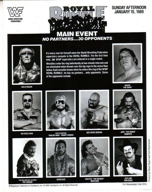 1989 Royal Rumble PWcatalog