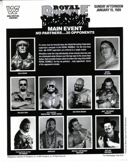 1989 Royal Rumble PWcatalog