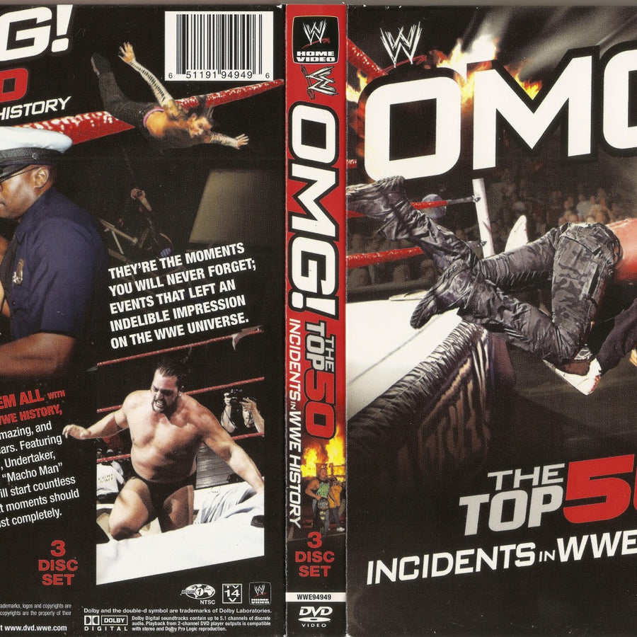 omg the top 50 incidents in wwe history DVDs & Videos Pwcatalog