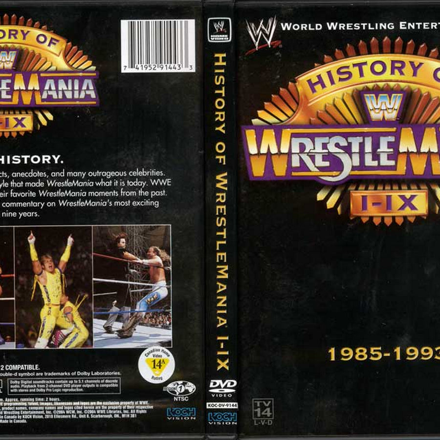 the history of wrestlemania i ix DVDs & Videos Pwcatalog