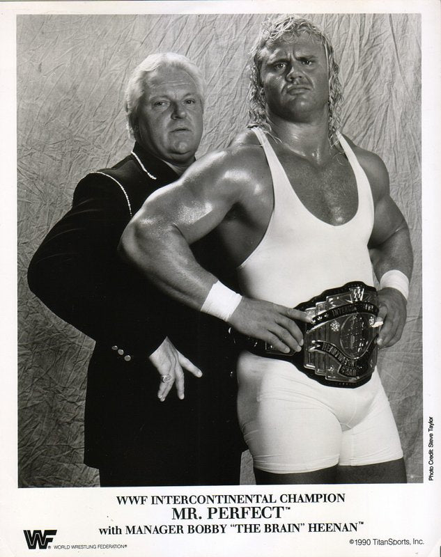 1990 WWF IC CHAMPION Mr. Perfect Bobby Heenan PWcatalog