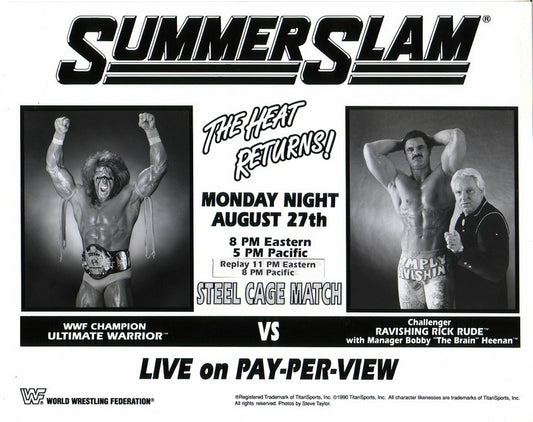 1990 SummerSlam Warrior vs. Rude