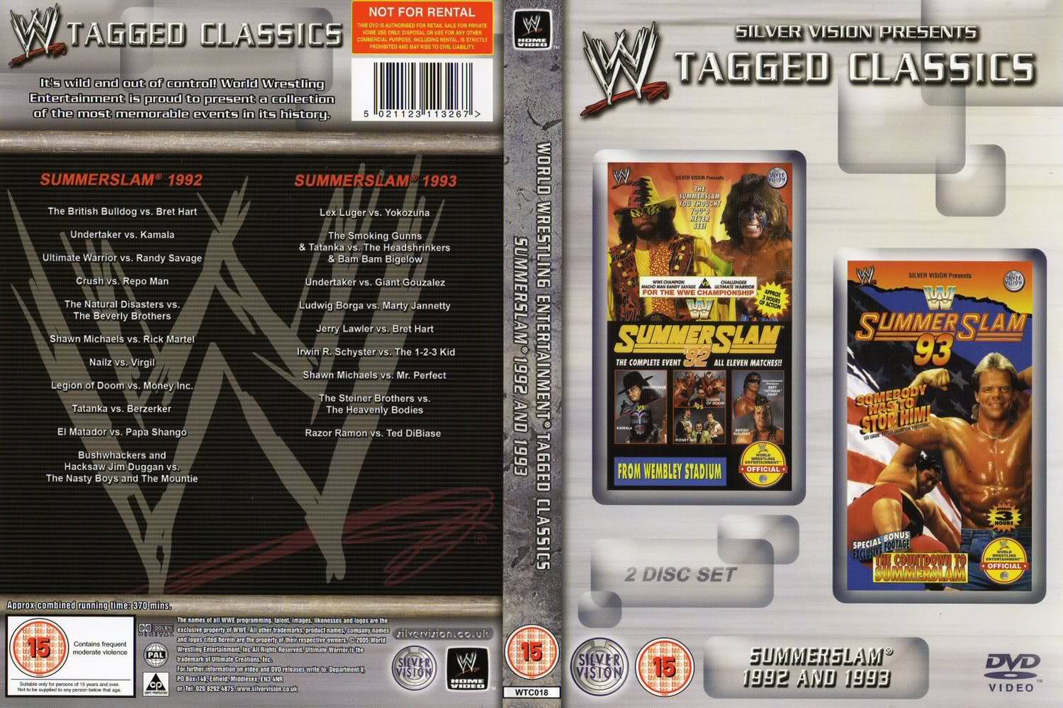 summerslam 1992 1993 DVDs & Videos Silver vision exclusive